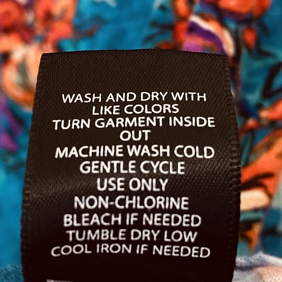 Torrid Shirt Womens Size 1X Floral Teal Peplum Cropped - Picture 8 of 9